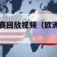 欧洲杯直播比赛回放视频（欧洲杯直播比赛直央视）