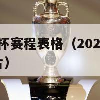 2024欧洲杯赛程表格（2024欧洲杯赛程表格图片）